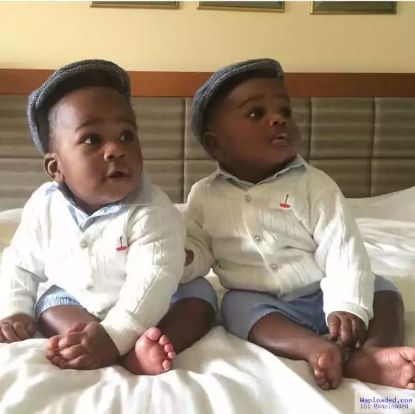 TY Bello Shares Cute Photo Of Her Twins